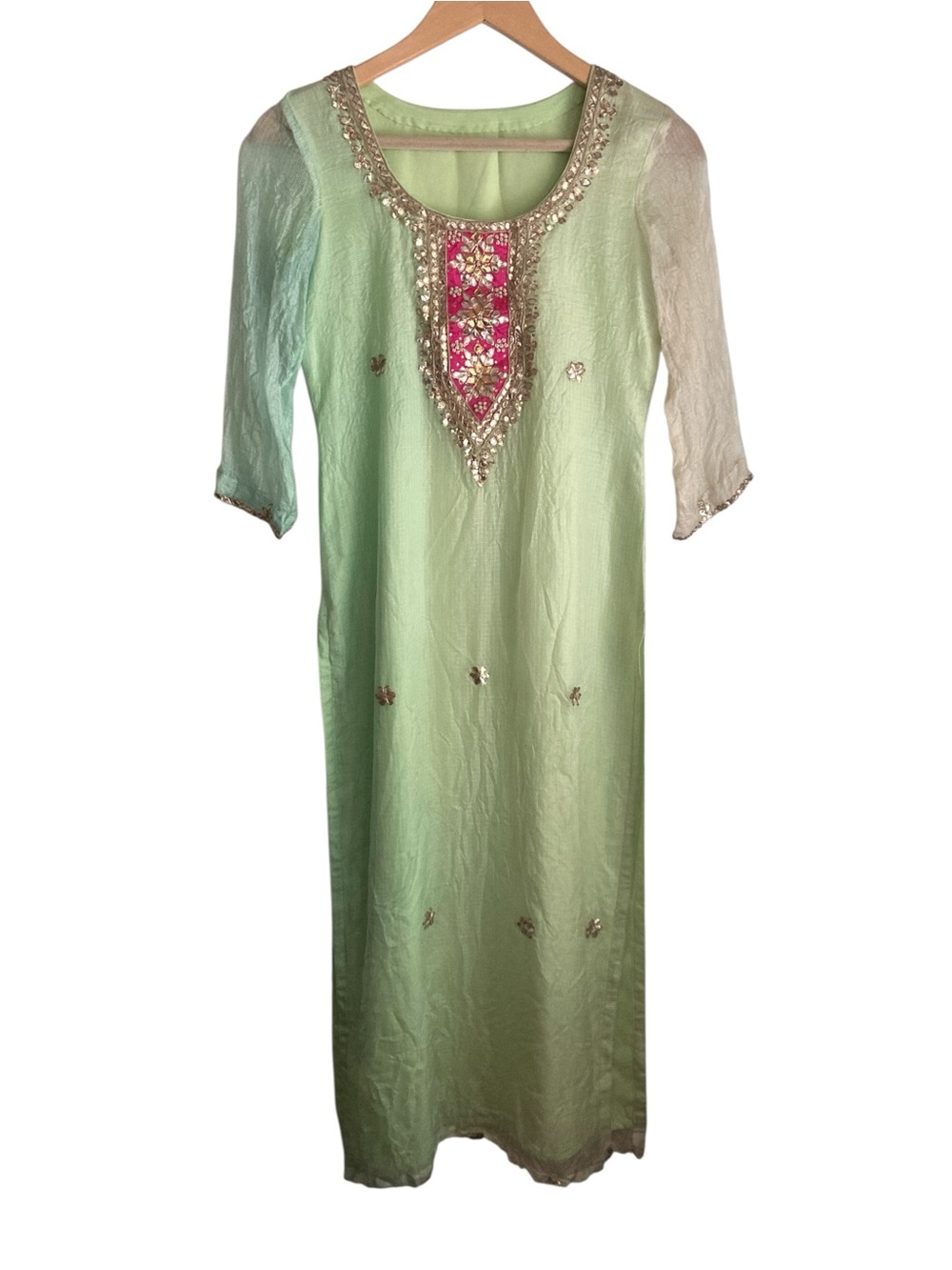 Vintage handmade boho whimsical Fairycore kurta size xs